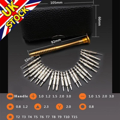£11.95 • Buy Drone Repair Screwdriver Tool Kit 25 IN 1 Set For DJI Phone RC Car Toy PC Laptop