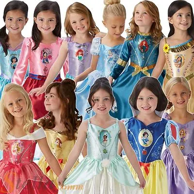 £11.99 • Buy Girls Disney Fairytale Princess Costume Child Fancy Dress Book Week Outfit
