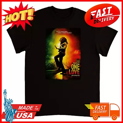 Vintage Bob Marley One Love Short Sleeve T-shirt Black SP492 • $23.89