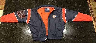 Vintage Chicago Bears Starter Jacket Mens XL Nylon Lightweight Integrated Hood • $72