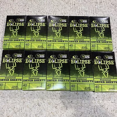 NIB 10 Boxes Mossy Oak Eclipse Unseated Dryer Sheets Scent Killer Deer Hunting • $34.99