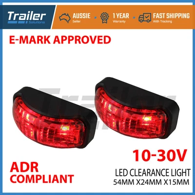 $19.95 • Buy Led Clearance Lights Side Marker Lamp Red Trailer Truck Caravan Multi Volt Light
