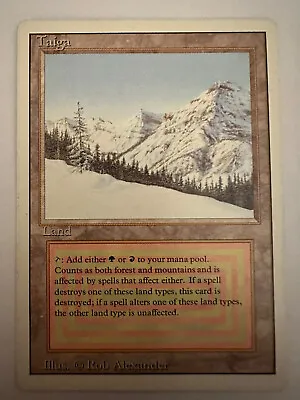 Taiga - Dual Land - Revised Edition - Lightly Played - MTG Magic The Gathering • £229