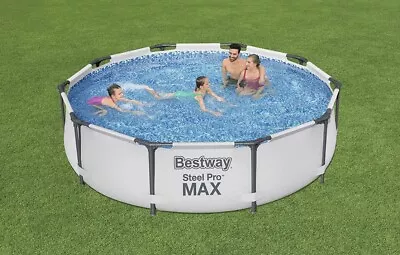 Bestway 10ft X 30  / 3.05m Steel Pro Max Above Ground Round Family Swimming Pool • £100