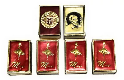 LOT OF 6 Match Boxes W/ Labels Made In Sweden + Japan Merle Norman Mary's  • $18.88