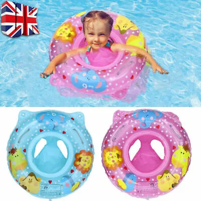 £7.99 • Buy Inflatable Baby Kids Float Swimming Ring Safety Swim Trainer Water Girls Boys UK