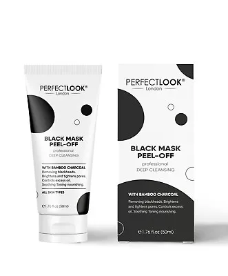 Peel Off Face Mask Blackhead Remover Deep Skin Clean Bamboo Charcoal Purifier • £7.45