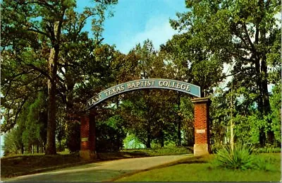 Entrance Gate At East Texas Baptist College Marshall Texas Vintage Postcard • $4.75