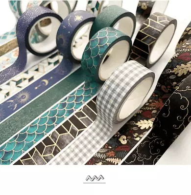 1 Washi Tape|Bronzing Effect|Art|DIY Scrapbooking|Gift Wrapping|Craft Project • $3.49