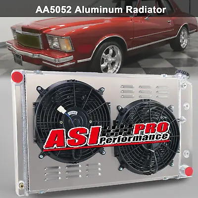 3 Row Radiator Shroud Fan For 1978-88 G-Body Monte Carlo El Camino Regal Cutlass • $209