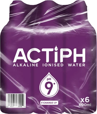 £7.79 • Buy Alkaline Ionised Spring Water Ph9+ 6X 600Ml Purified With Electrolytes Clean And