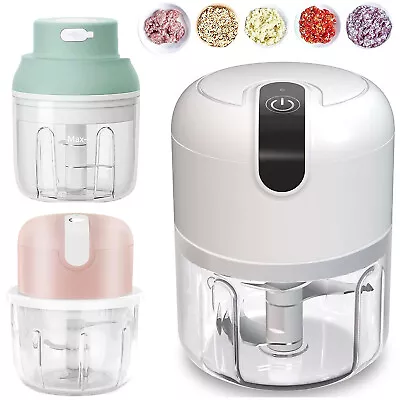 Mini Chopper Food Processer Vegetable Electric Blender& Multi Mixer Onion Cutter • £11.90