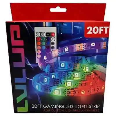 LVLUP 20 Ft LED Strip Lights With A Remote Gaming Custom Mood Lighting • $12.99