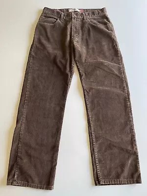 Levi's 559 Mens Size 32x30 Vintage Relaxed Straight Leg Brown Corduroy Jeans • $33.99