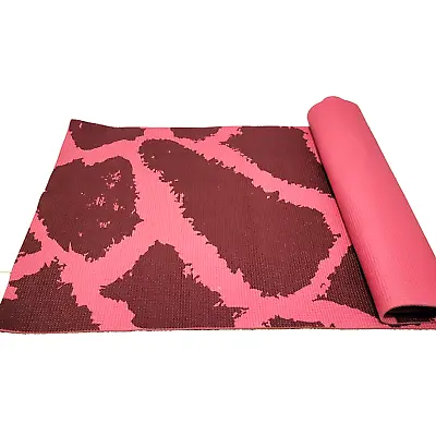 Yoga Mat Exercise Fitness Pilates Pink 2' X 5' 7.5  Gym Meditation Pad • $22.99