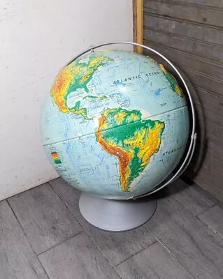 Vintage Nystrom 16  Sculptural Relief World Globe - USSR • $99