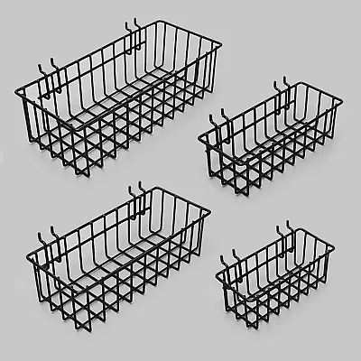 Heavy Duty Pegboard Baskets Of 1/4  1/4  Pegboard Accessories Black Light-Duty • $27.99