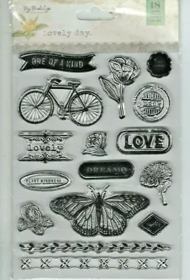 My Mind's Eye Stamp Set~LOVELY DAY~18 Pieces~Stamps & Die Set~Quick Ship! • $9.99