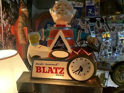 Vintage Blatz Drummer Clock Bar Display🔥🔥🔥 • $1199.99