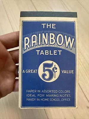 Vintage Rainbow Tablet Mini Notepad Pocket Size • $20