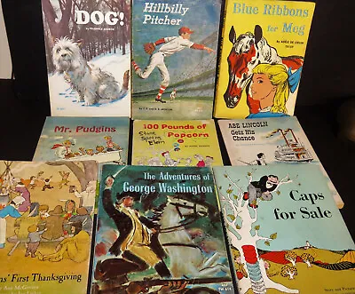 13 Vintage Scholastic Books Mr. Pudgins Dog! Hillbilly Pitcher Congo Boy Etc. • $10.99