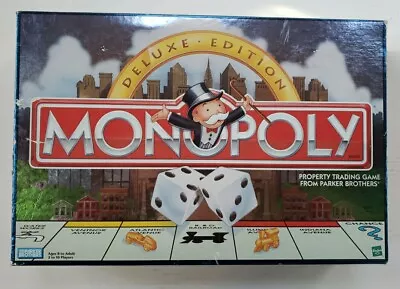 Vintage  Monopoly Deluxe Edition  Board Game-Parker Brothers 1998 • $12.25
