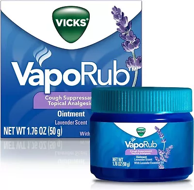 Vicks VapoRub Lavender Scent Cough Suppressant Pain Relief Ointment • $17.99