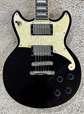 D'Angelico Premier Brighton Solid Body Electric Guitar Black Flake Finish W/Bag • $695