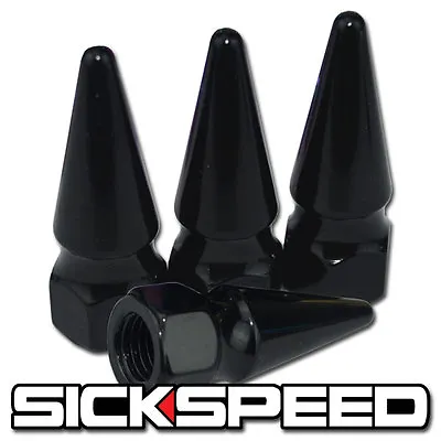 4pc Sickspeed Spiked Bolt For Engine Bay Dress Up Kit M6x1 P6 Black • $8.88