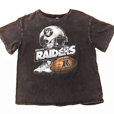VTG Oakland Raiders Women's /Unisex  T-Shirt SMALL NFL Team Apparel- Relaxed Fit • $18