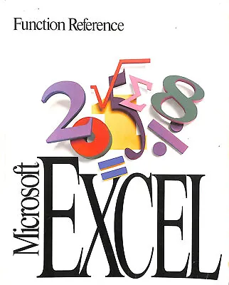 Microsoft Excel Function Reference (Spreadsheet With Business Graphics And Dat.. • £8.74