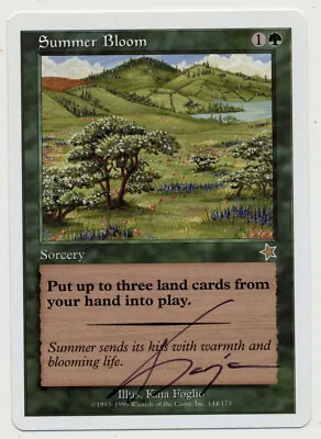 MTG Artist Proof Summer Bloom Signed Starter 99 NM/M Kaja Foglio AP • $45