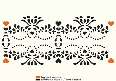 Border Stencil Lace  Paint Wall Furniture  Wedding Cake Reusable Art Crafts BO9 • £4.99