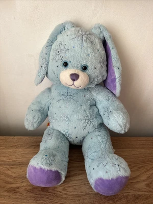 £4.99 • Buy Build A Bear Blue Sparkly Snowflake Floppy Ear Bunny Rabbit 2013