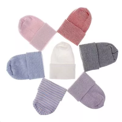 Baby Boy Girl Hat Newborn Hospital Cap Beanie Hat Infant Striped Fetal Hat • $12.70