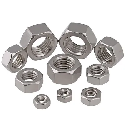 Metric Thread 304 Stainless Steel Hex Nuts M1 M1.2 M1.4 M1.6 M2 M2.5 M3 M4-M10 • $2.99