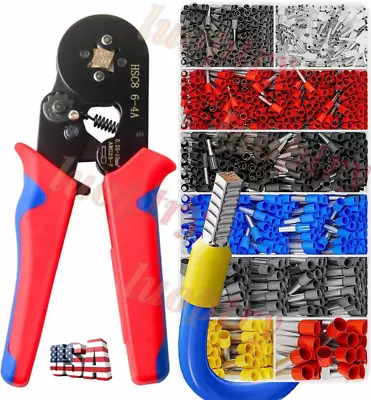 1200PCS Connectors Cord Wire Crimp Cable Pin End Bootlace Ferrule Terminals Kit • $18.99