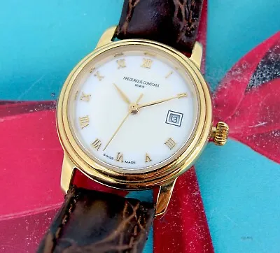 Frederique Constant Geneve Gold Tone Stainless Steel Automatic Ladies Watch 26mm • $550