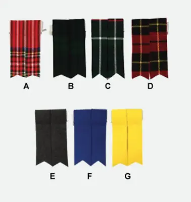 Highlander Tartan Kilt Flashes Scottish Hose Flashes Traditional Kilt Outfit • £14.87