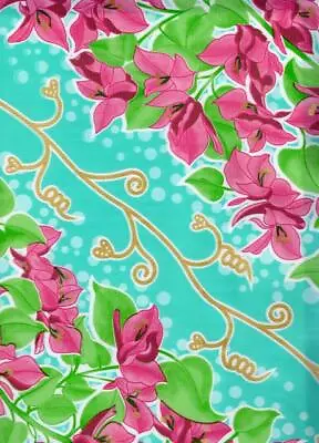 Oilcloth Fabric Mystical Avalon Aqua Blue Pattern Sold In Yard Or Bolt • $13.99