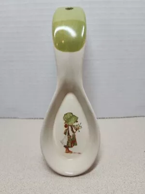 HOLLY HOBBIE Spoon Rest Vintage Bonnet Girl Country Kitchen 1970s  • $10