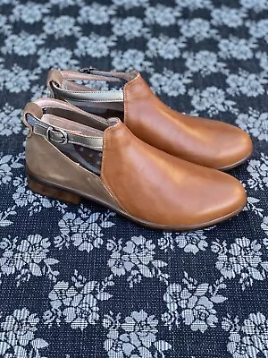 Naot Kamsin Bootie Women's Size 41 / 10 Maple Brown Leather / Pewter Boot • $109.97