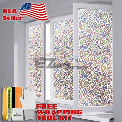 【Frosted Film】 Glass Home Bathroom Window Security Privacy Sticker #5022 • $4.99