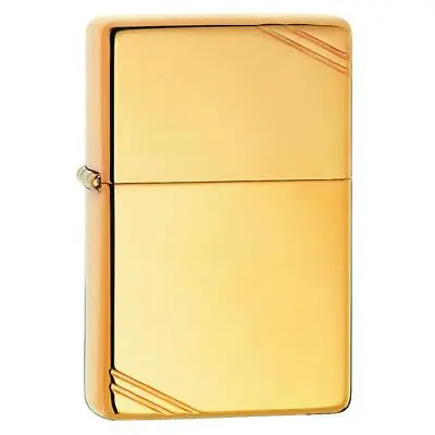 ZIPPO Vintage™ Series 1937 With Slashes High Polished Brass Lighter • $64.80