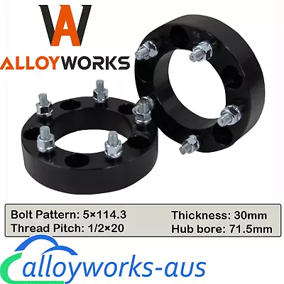 2x 30mm 5x114.3 Wheel Spacers For JEEP CHEROKEE;Ford Ranger Explorer 71.5 1/2x20 • $89