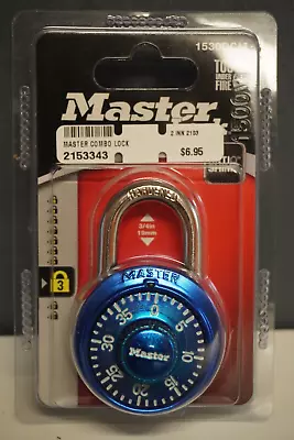 NEW Blue MASTER LOCK  COMBINATION LOCK 1530DCM SEALED • $5.56