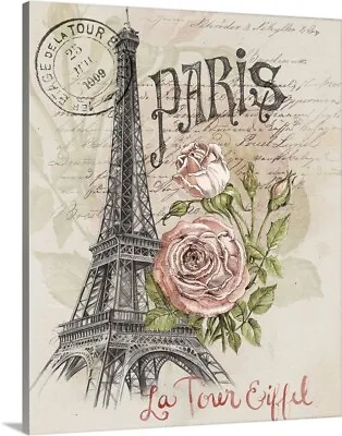 Paris Sketchbook I Canvas Wall Art Print Eiffel Tower Home Decor • $309.99