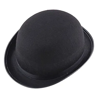 Vintage Bowler Hat Unisex Bonnet Felt Hats Party Black Church Hats Victorian Hat • $13.70
