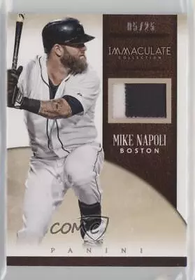 2014 Panini Immaculate Singles Material Prime /25 Mike Napoli #16 • $9.17