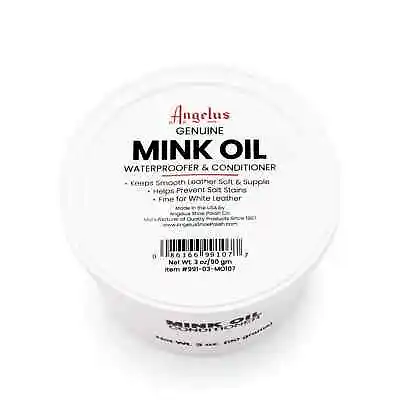 Angelus Mink Oil 3 Oz Waterproof And Conditioner. • $13.99